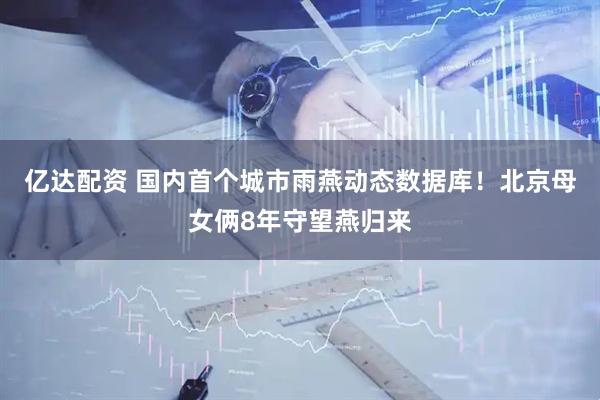 亿达配资 国内首个城市雨燕动态数据库！北京母女俩8年守望燕归来